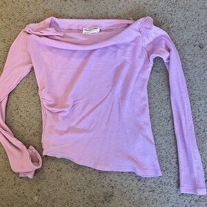 Free people Women's Pink Long Sleeve Top